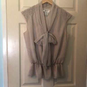 Max Studio polka dot blouse.